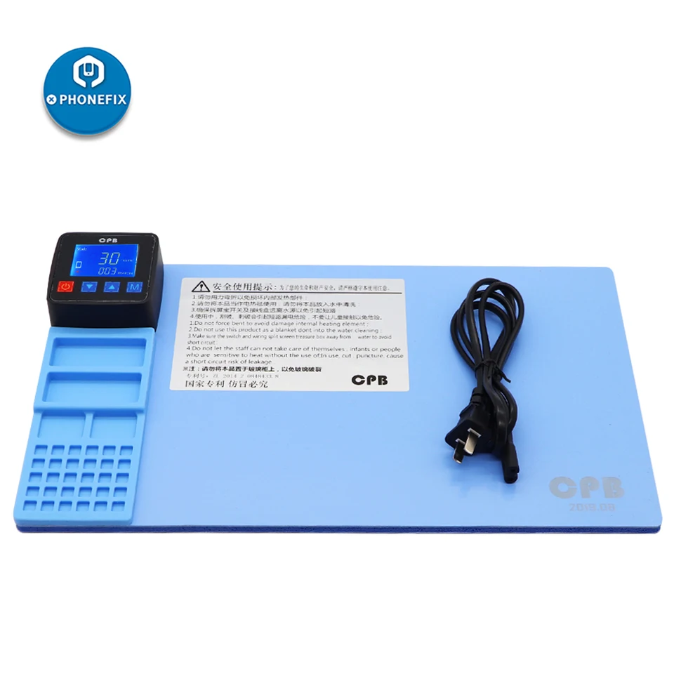 CPB LCD Screen Separation Heating Pad for iPhone iPad Samsung Display Disassemble Repair iPad Screen Opening Heating Platform