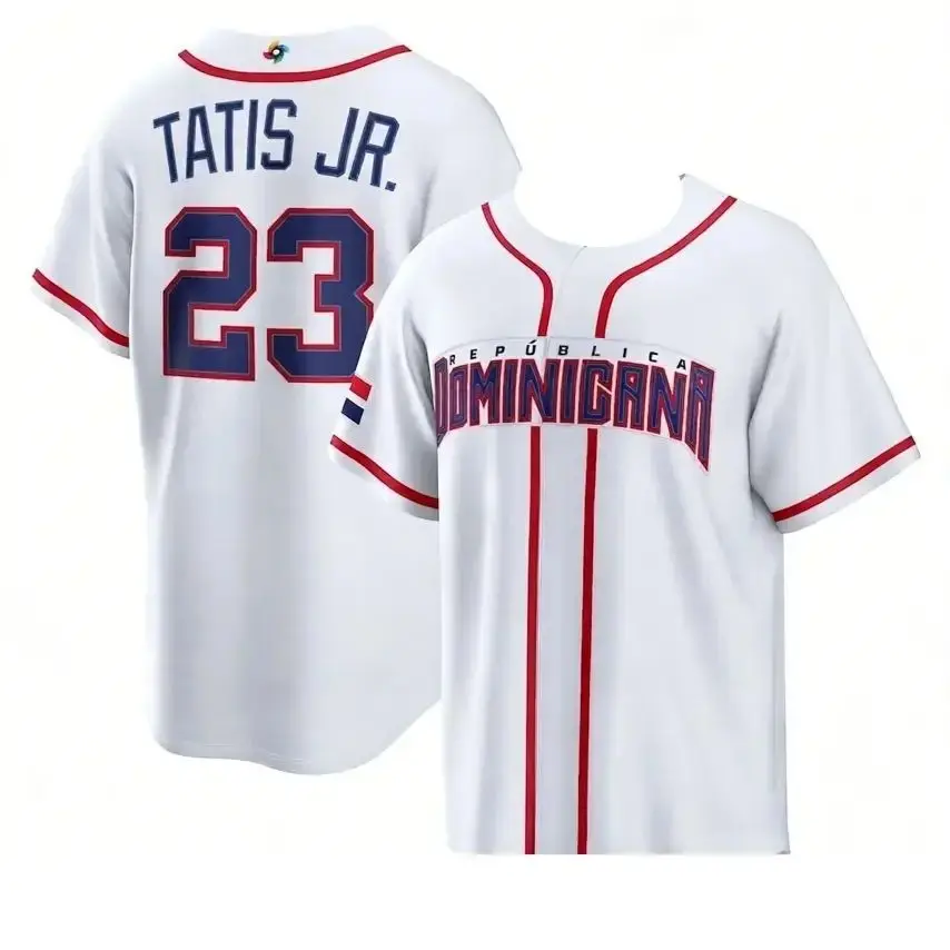 2026 3d Printing Dominican Republic Baseball Jersey 22 Soto Tatis Jr Guerrero Jr Mens WBC National Team Sports Beach Wear