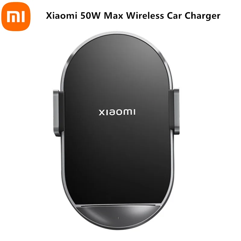 New Xiaomi Mi 50W Max Car Wireless Charger Set DC-jack/Type-C Dual Input Independent Air Cooling