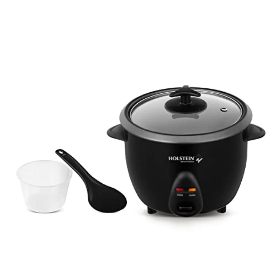 16-Cup Cooked 8-Cup Uncooked Rice Cooker Black One-Touch Operation with Cook and Keep Warm Functions Perfect for Rice Quinoa Oa