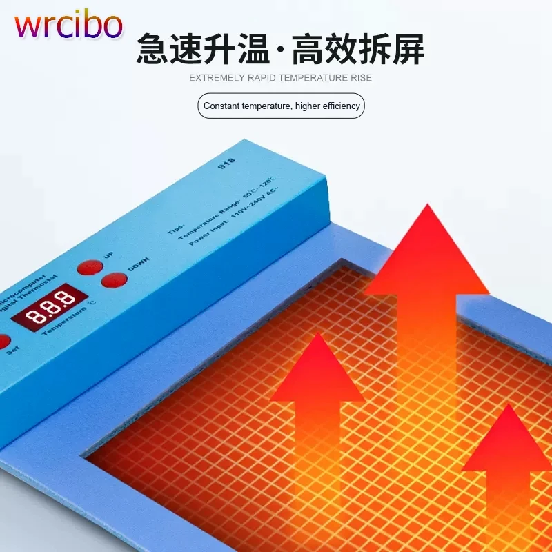 Wrcibo 14 Inch CPB LCD Screen Separator Heating Platform For iPhone /Samsung/iPad Display Touch Screen Removal Silicon Pad
