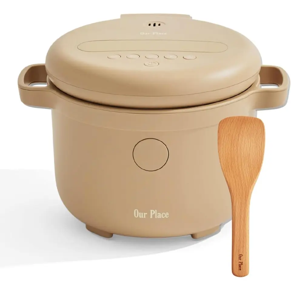3-Cup Compact Rice Cooker, 6-Cup Cooked Capacity, Nonstick Inner Pot, Steam and Multi-Grain Cooking, Delay Timer & Auto Warm