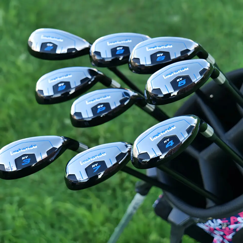 ​​Lashonda Men's Golf Hybrid Clubs – Chicken Leg Stainless Steel Clubhead, Small Hollow Design, SR Flex Carbon Shaft, High Elast