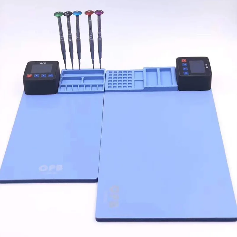 MiJing CPB CP300 CP320 LCD Screen Heating Separator Pad Machine Heating Mat Flat Plate with Screwdriver Port for Phone