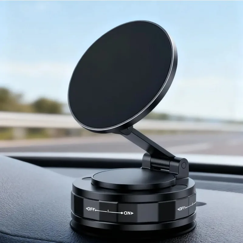 (Black) Magnetic Phone Holders for Car,360°Adjustable Car Mount,Vacuum Suction Cup Phone Mount