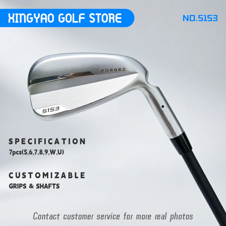 5153 Golf Clubs i530 Irons 7pcs 5,6,7,8,9,W.U Customizable Shaft Length and Grip with Head Covers