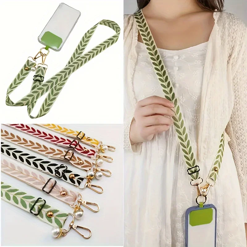 Adjustable Long Mobile Phone Lanyard Wrist Straps Lanyard for Keys Phone Charm Phone Strap Charm Strap Anti-lost Strap Rope