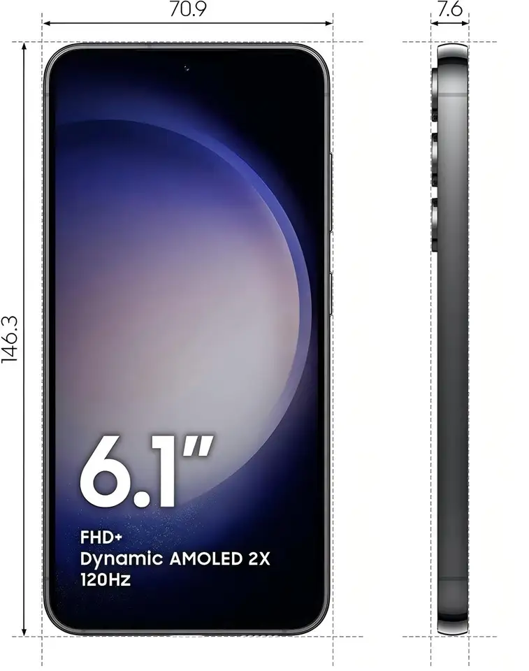 Original Samsung Galaxy S23 5G S911U1 S911B S9110 S911N 128/256/512GB ROM 6.1" AMOLED SIM Free Android Cell Phone Virtually New