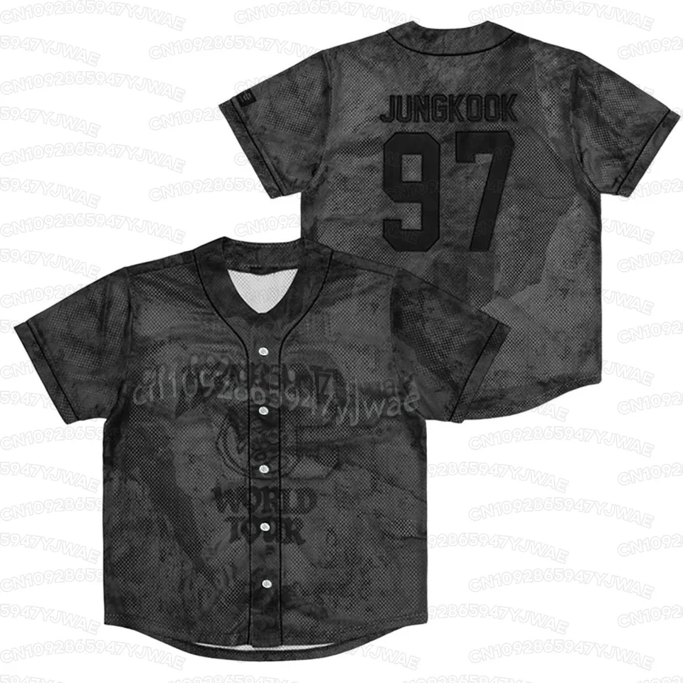 Summer Men's Women's 2026 World Tour Baseball Jersey Girl Casual Sports 3D Print Graphic T-Shirt Kpop Fans Gifts