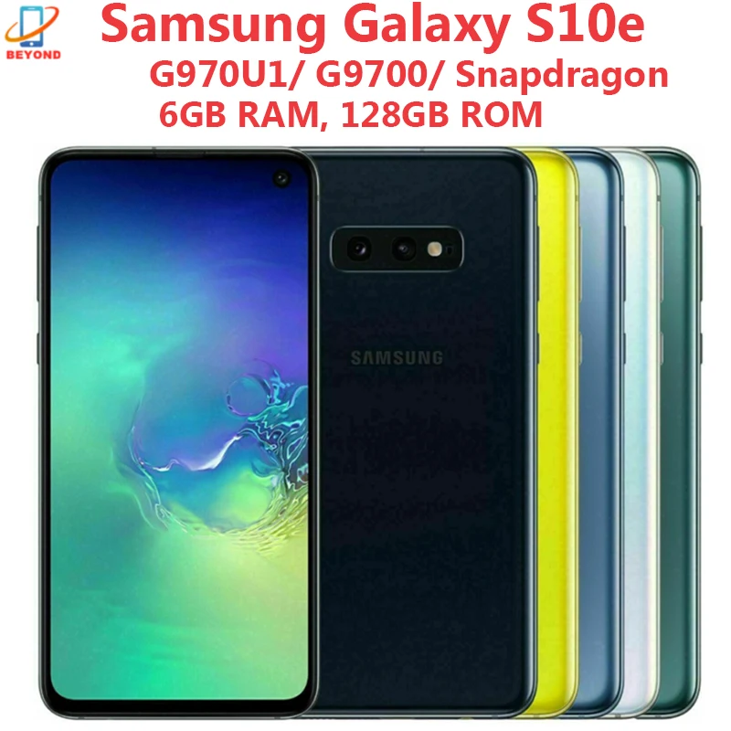 Samsung Galaxy S10e G970U1 G9700 G970F G970FD 6GB RAM 128GB ROM Octa Core 5.8' NFC 4G LTE Original Unlocked Cell Phone