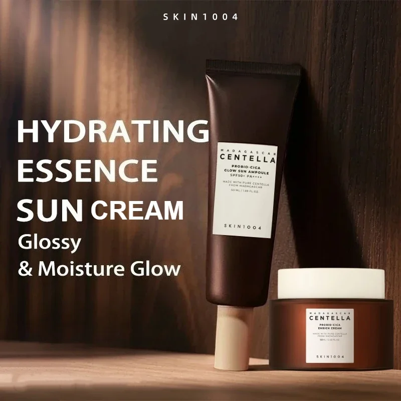 Korean Centella Probio-Cica Glow Suncreen Ampoule SPF50+ Sun Protection and Facial Moisturising Soothing Enrich Cream 50ml