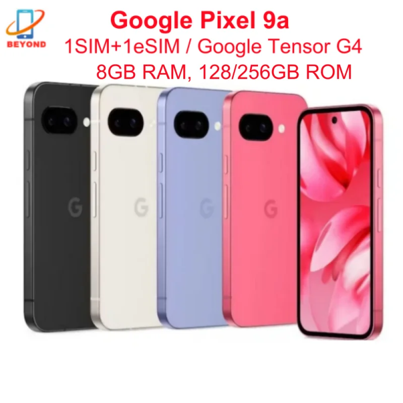 Google Pixel 9a 5G Pixel9A 6.3" OLED 8GB RAM 128/256GB ROM NFC Octa Core Google Tensor G4 Original Unlocked Android Cell Phone