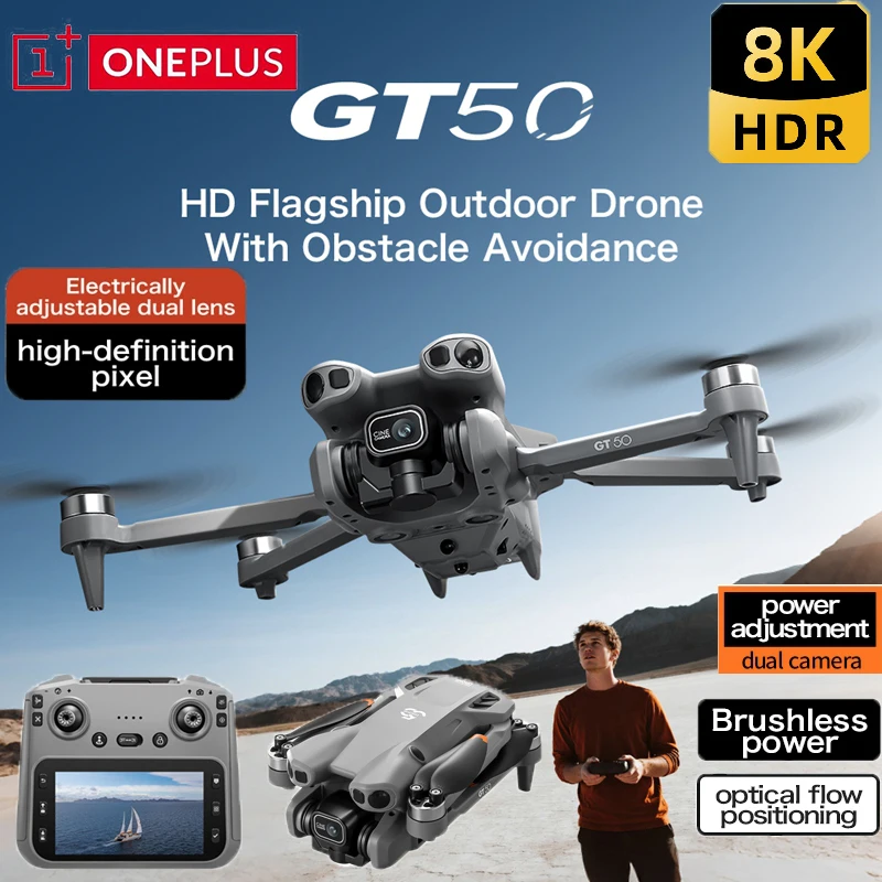 OnePlus GPS Drone 8K Professional  HD Camera Aerial Photography Brushless Motor With screen Remote Control RC Quadcopter Drone ﻿