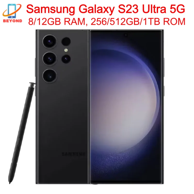 C Samsung Galaxy S23 Ultra 5G S918B S918U S918U1 6.8" ROM 256/512GB/1TB RAM 8/12GB Snapdragon NFC Original Android Cell Phone