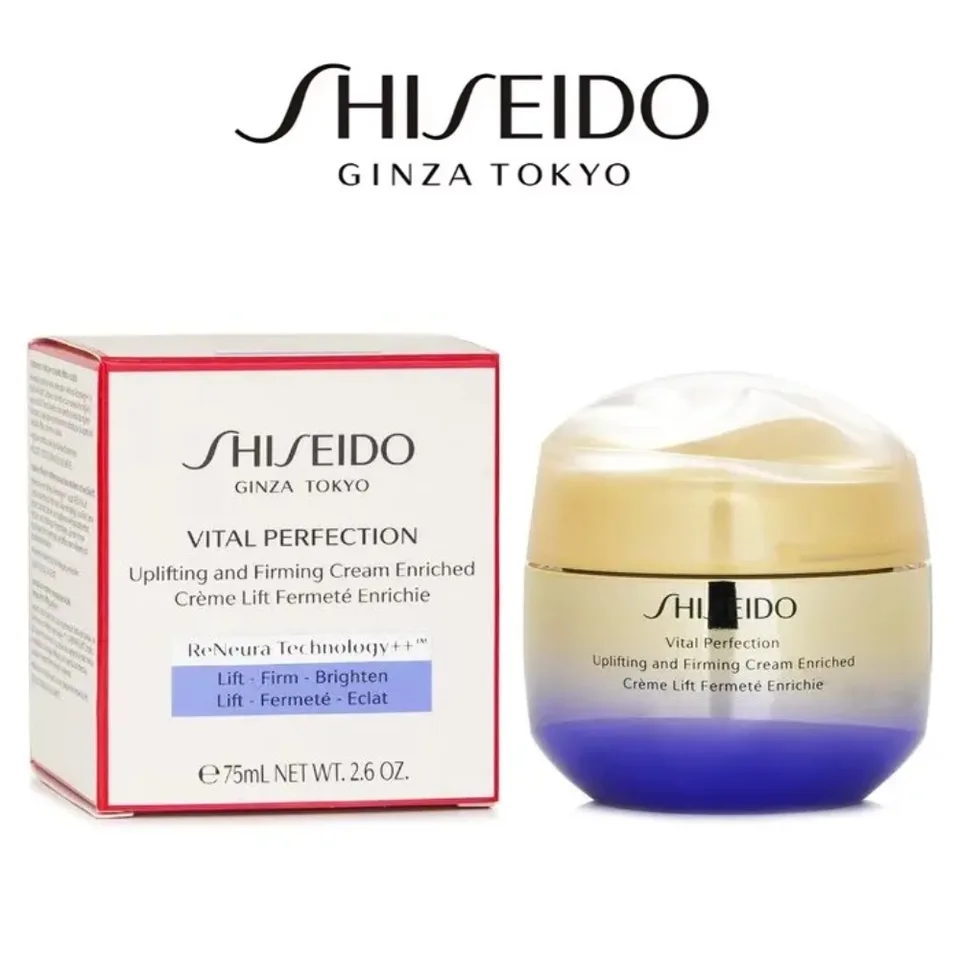 Shiseido Vital Perfection Uplifting & Firming Cream Enriched 75ml/2.6oz, Original Japanese Skin Cares for Women/Men, Beauty Care