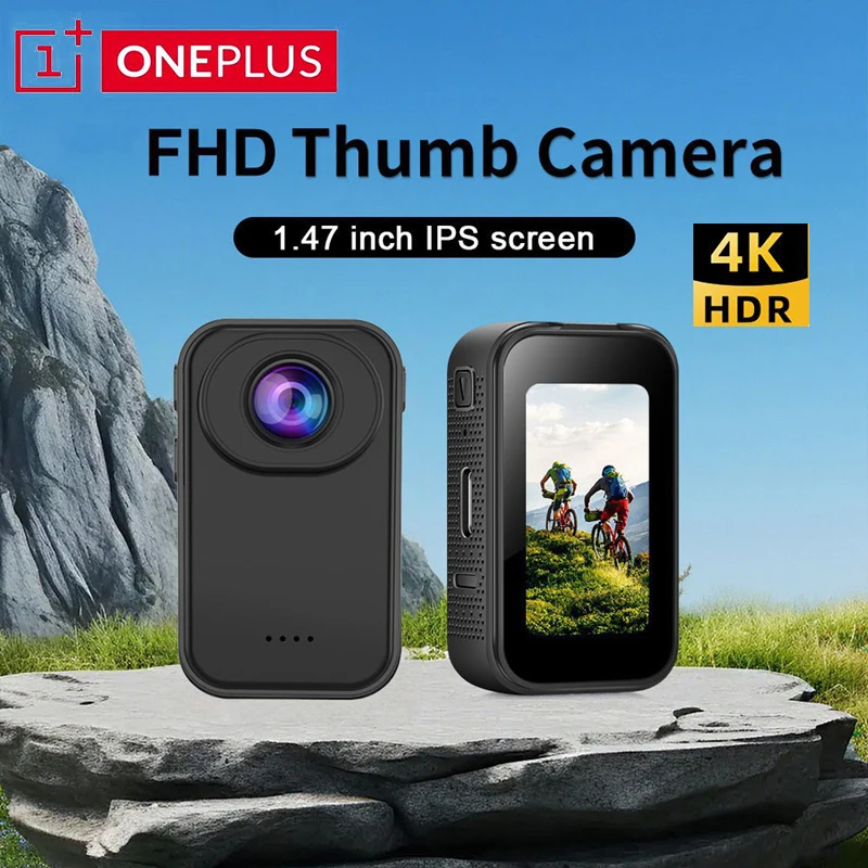 OnePlus Action Camera Pocket Mini Camera Waterproof 1080P HD Cam  for Motorcycle Helmet Riding Outdoor Sports Video Recorder